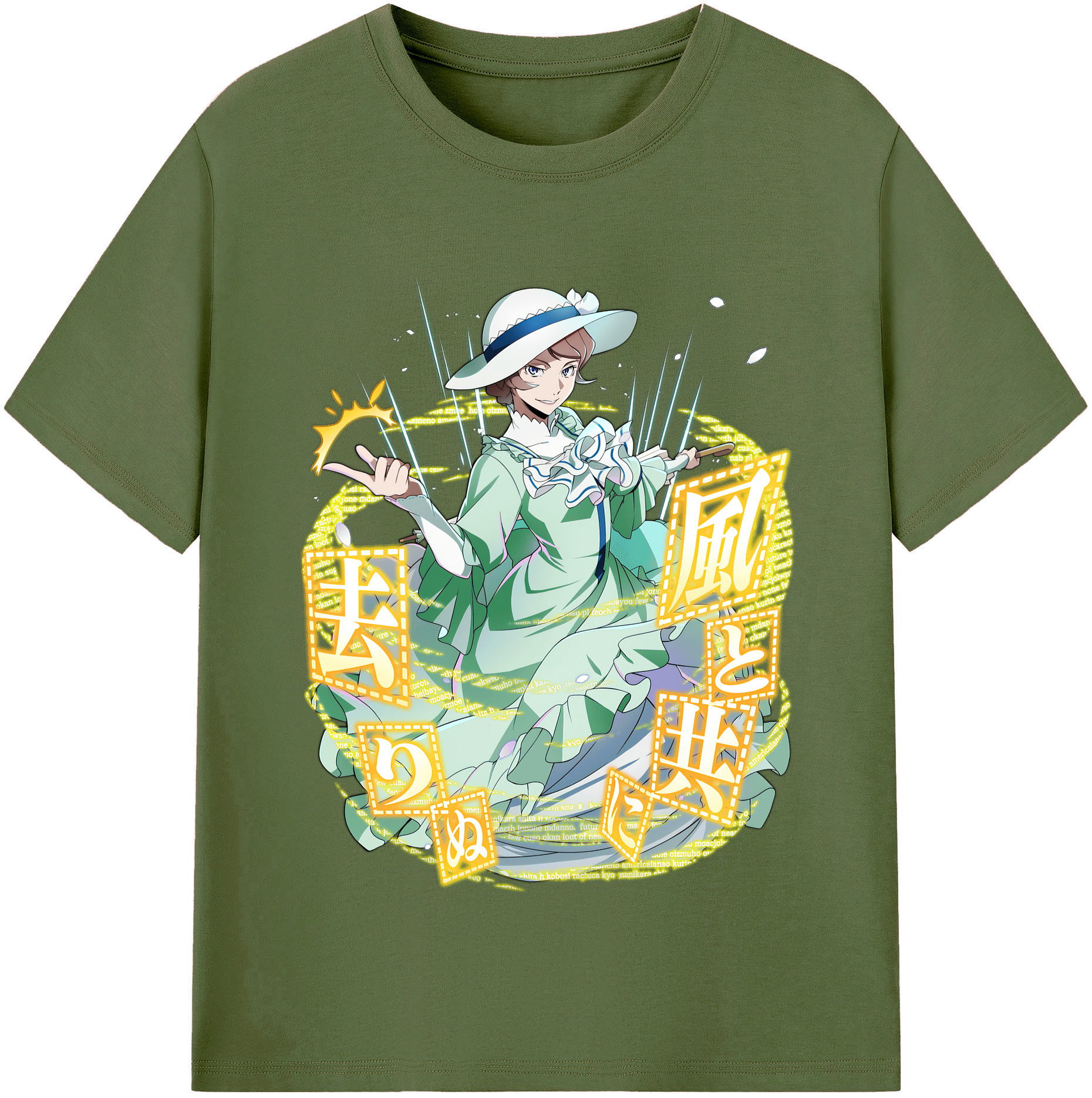（画像用） 文豪ストレイドッグス Bungo Stray Dogs 綿100％半袖Tシャツ（フロントプリント）